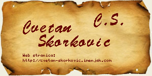 Cvetan Skorković vizit kartica
